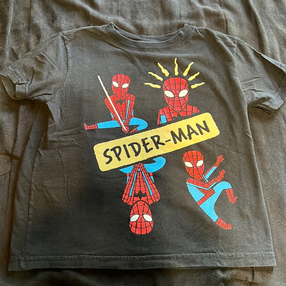 Kid Boy Spider-Man Marvel Short Sleeve Graphic Tee Shirt
